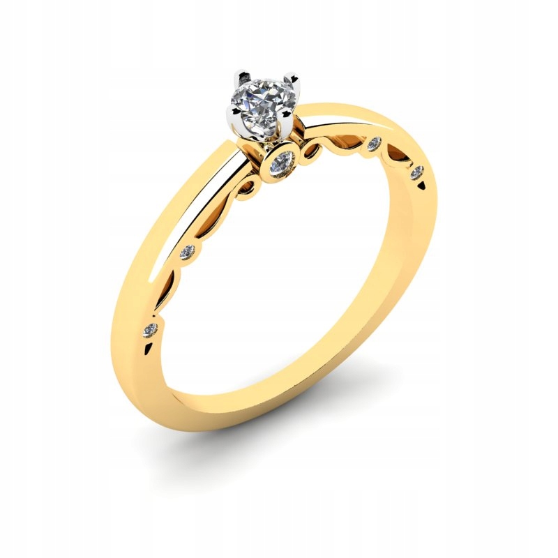 ZLATÝ PRSTEŇ S VINTAGE ENGAGEMENT TOPAZ