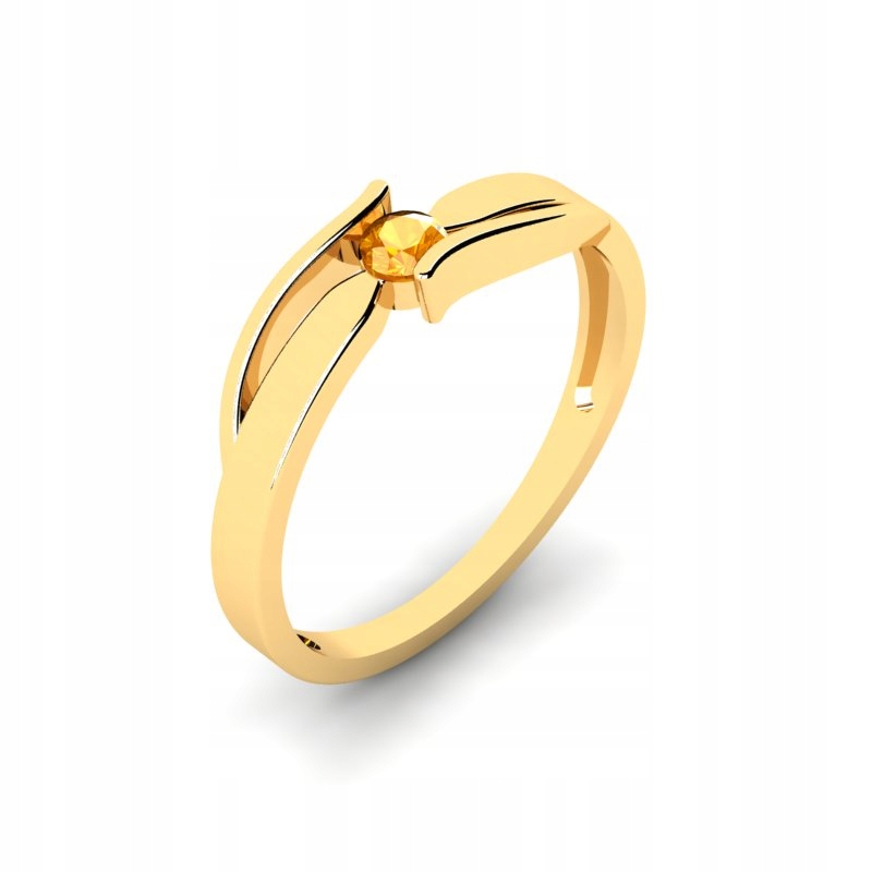 SKRUTKOVACÍ PRSTENEC LEMON GOLD 14KR