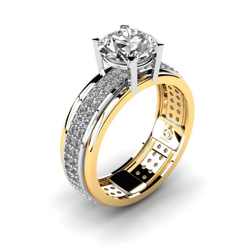 GOLD ENGAGEMENT RING zadarmo gravírovanie