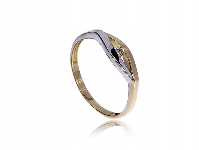 Zlatý zásnubný prsteň Diamond pre Ania LGP487