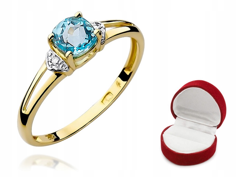 Zásnubný prsteň TOPAZ 0,50 ct + BRILLIANTS