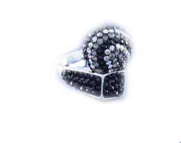 Swarovski RING, mincový striebro, veľkosť 15