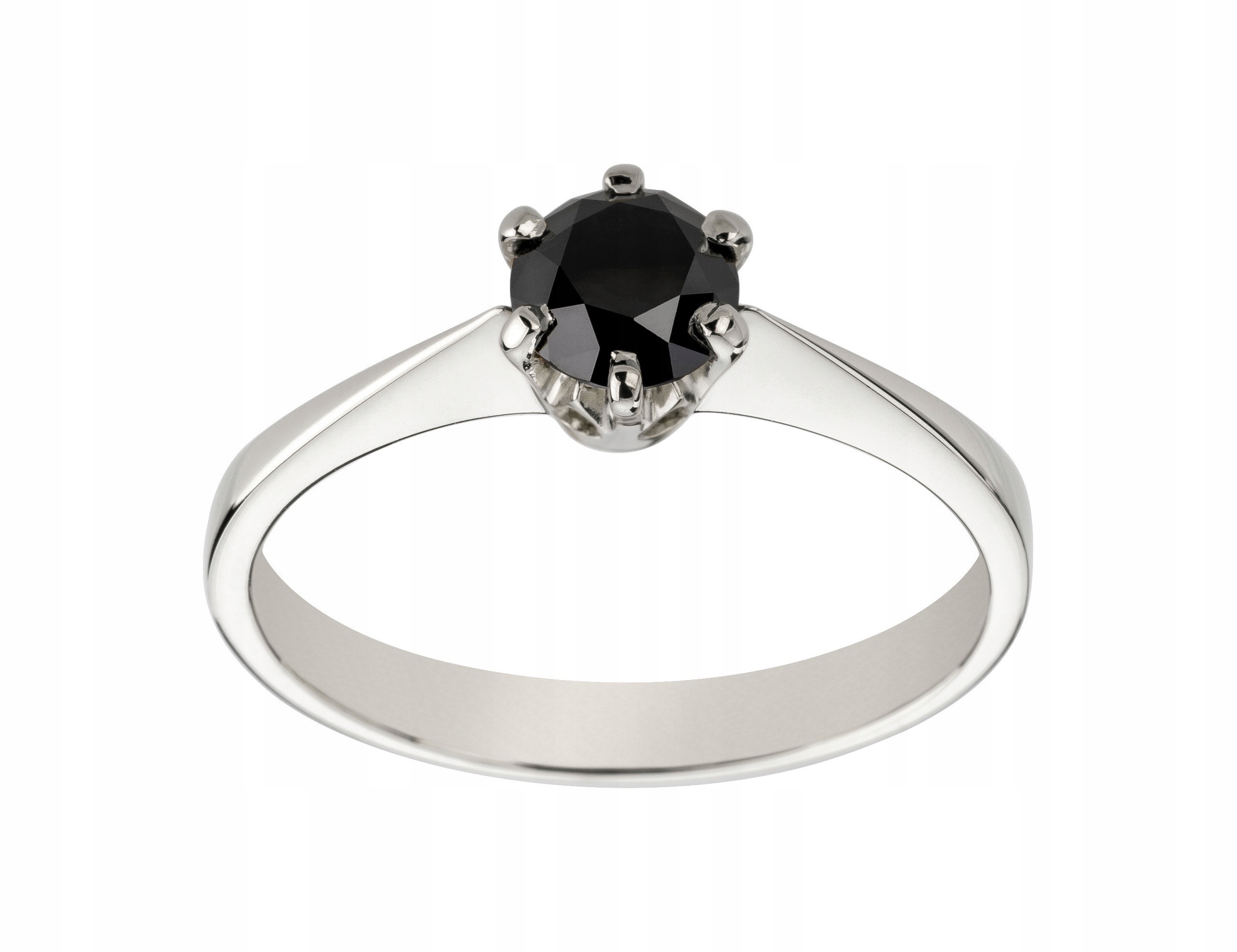Prsteň v bielom zlatom čiernom diamante 0,45ct