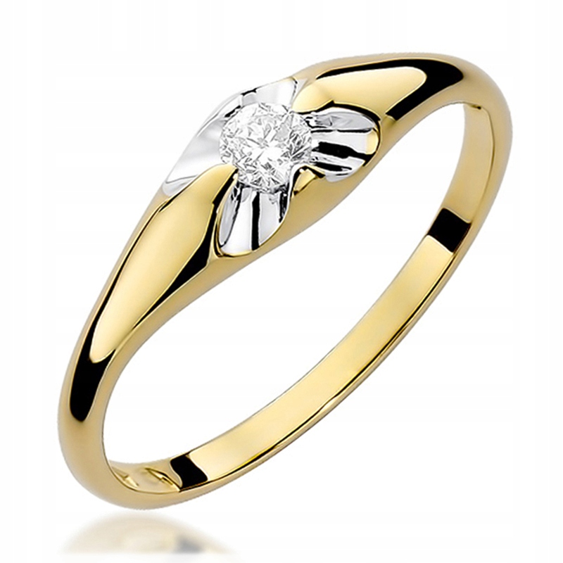 BRILLIANT RING 0,10 ct hviezda DODANIE 48 hodín