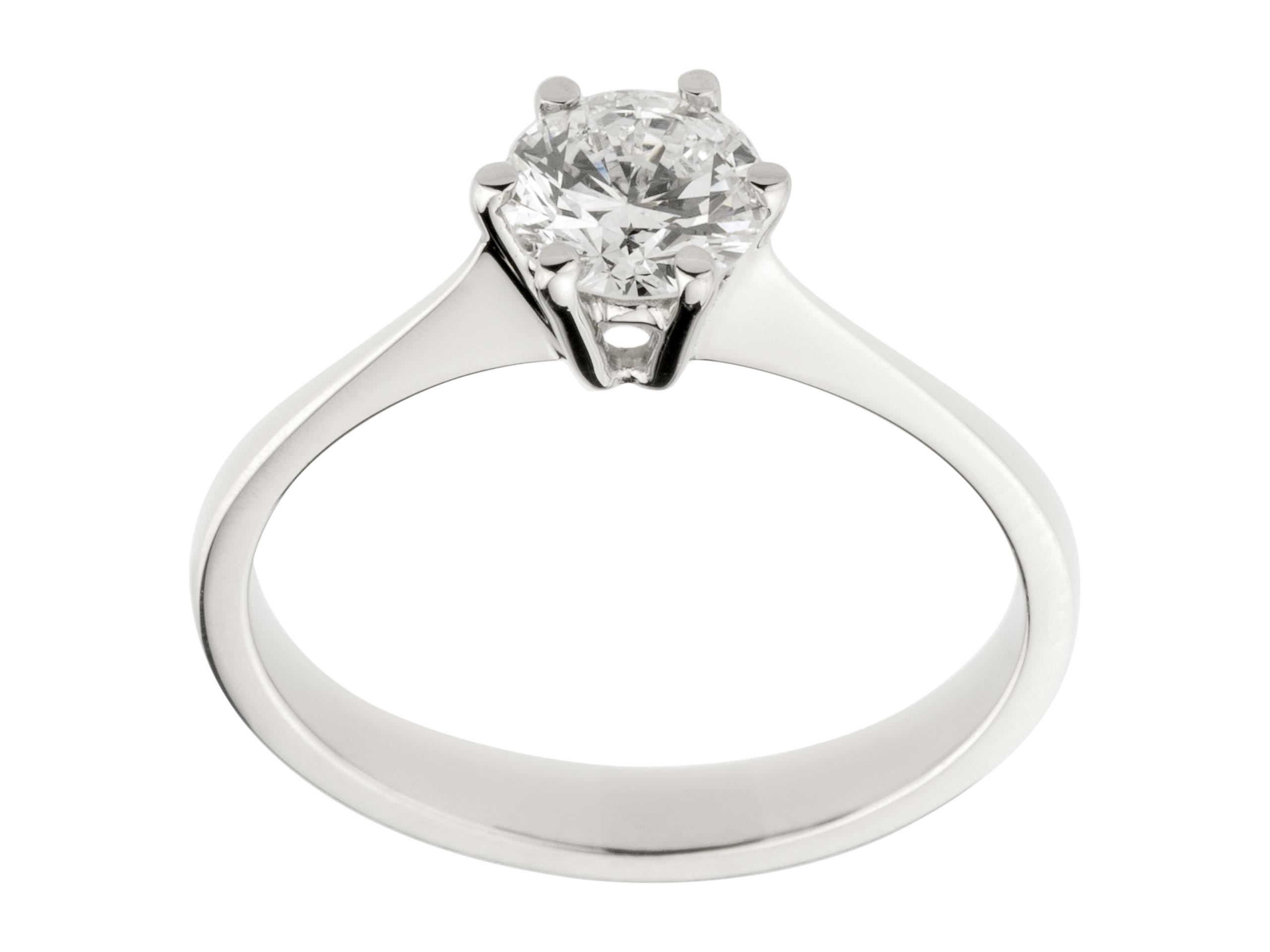 BRILLIANT RING 0,73ct VS2 / E + GIA cert