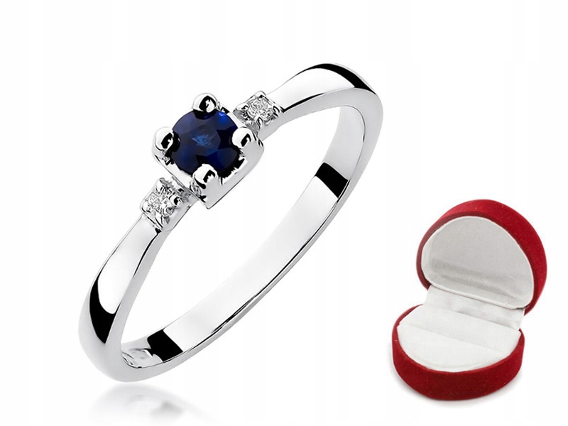 KRÚŽOK s 0,30 ct SAPPHIRE a 0,03 ct BRILLIANTS