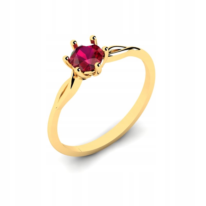 NADČASOVÝ RUBY RING ZLATO 14KR