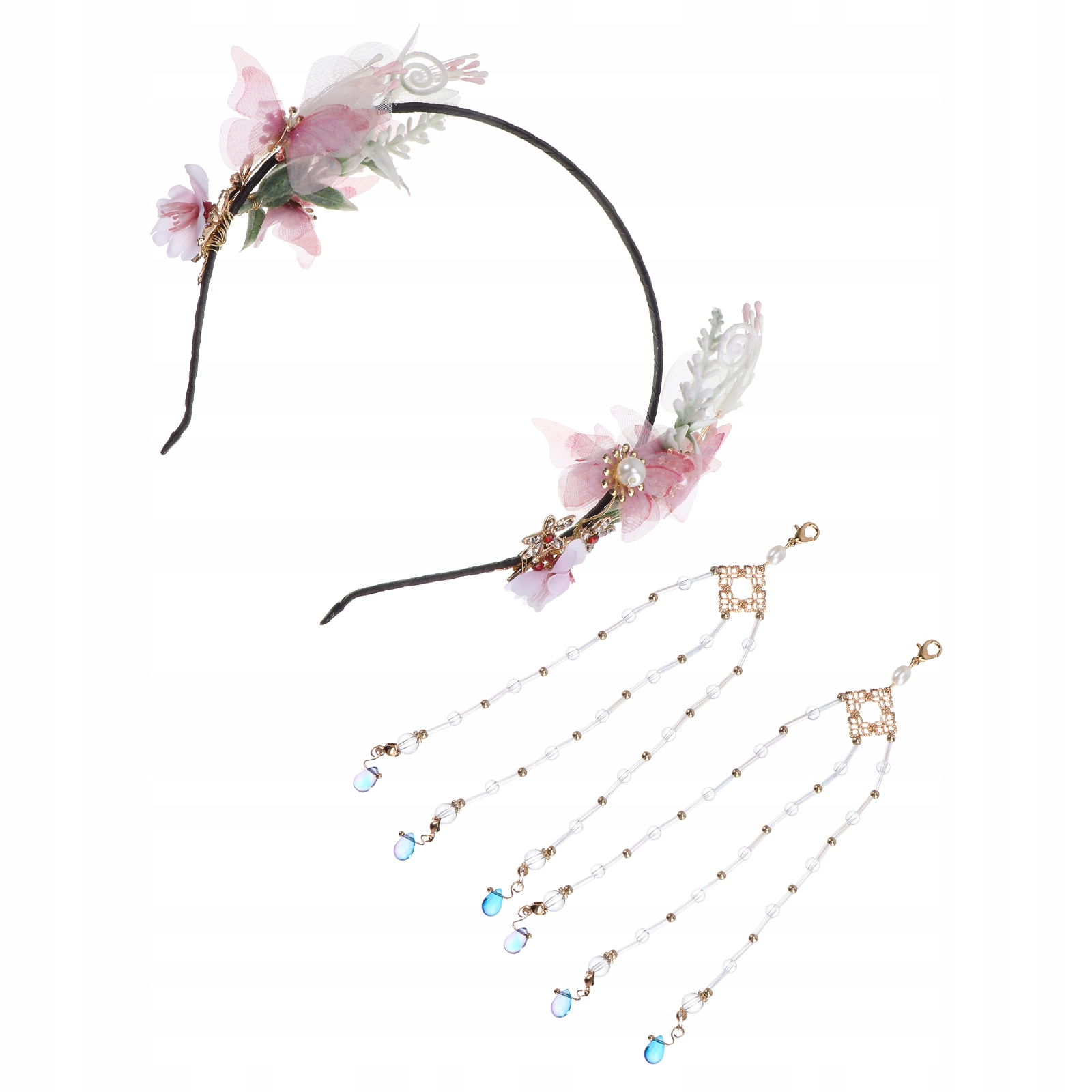 Kvetinová čelenka s strapcami: Floral Band