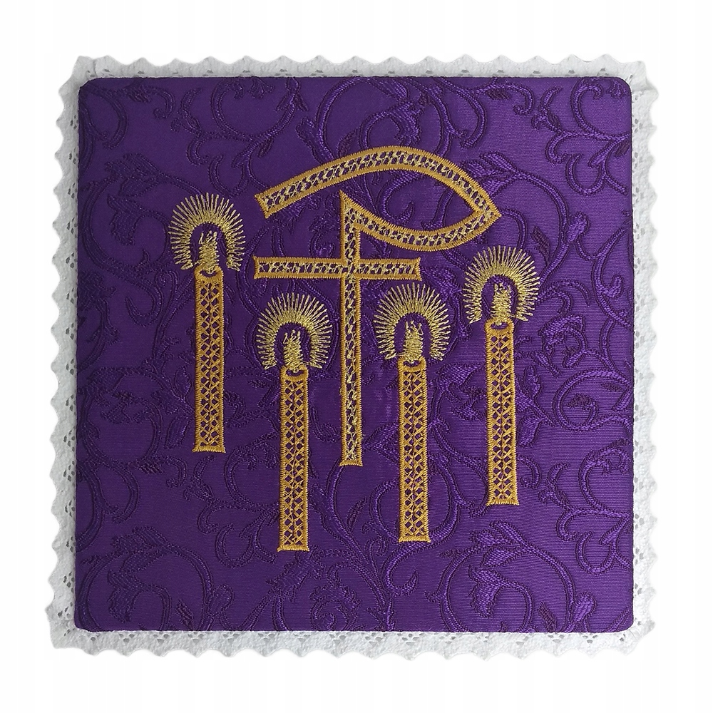 Vyšívaný prst 18x18cm Purple ... - 01897