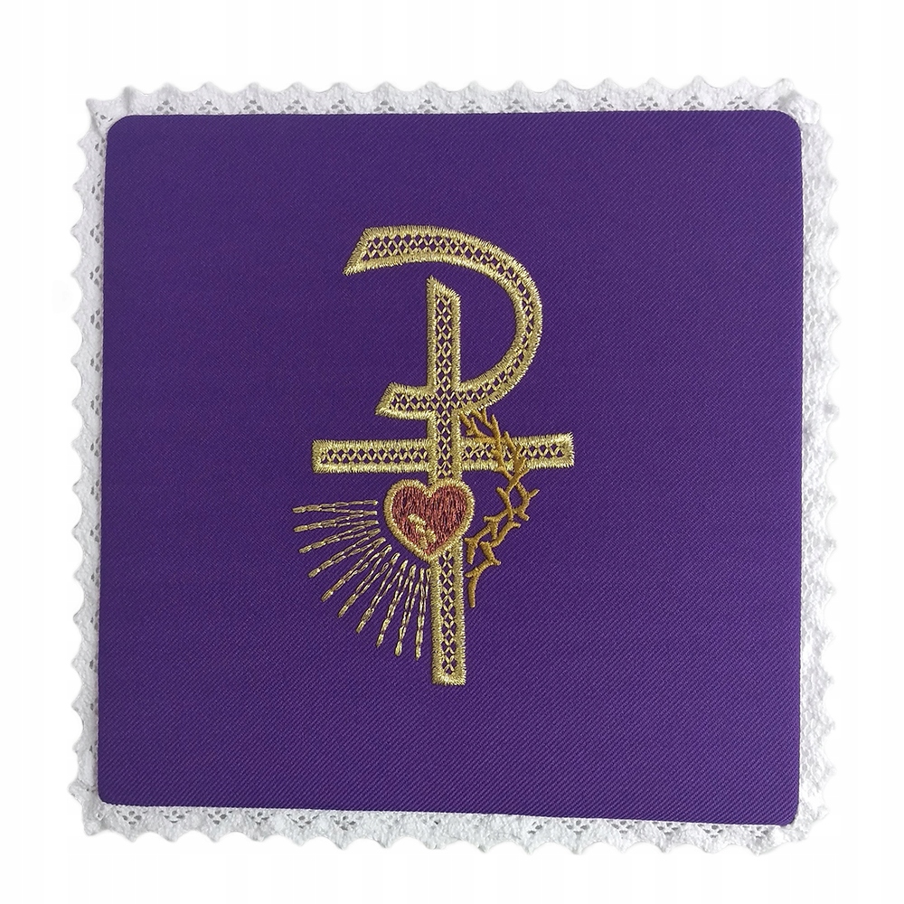 Vyšívaný prst 18x18cm Purple ... - 01899