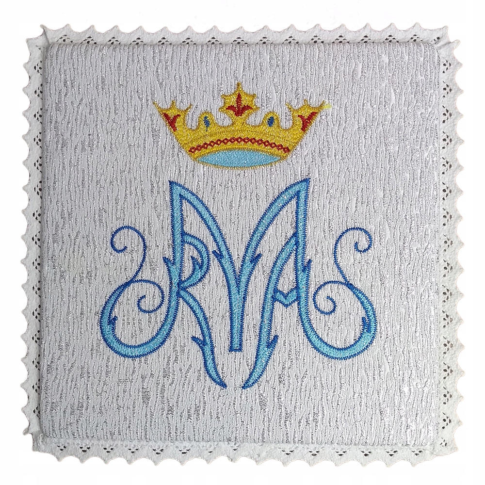 Vyšívaný prst 18x18cm Silver Marian - 00891