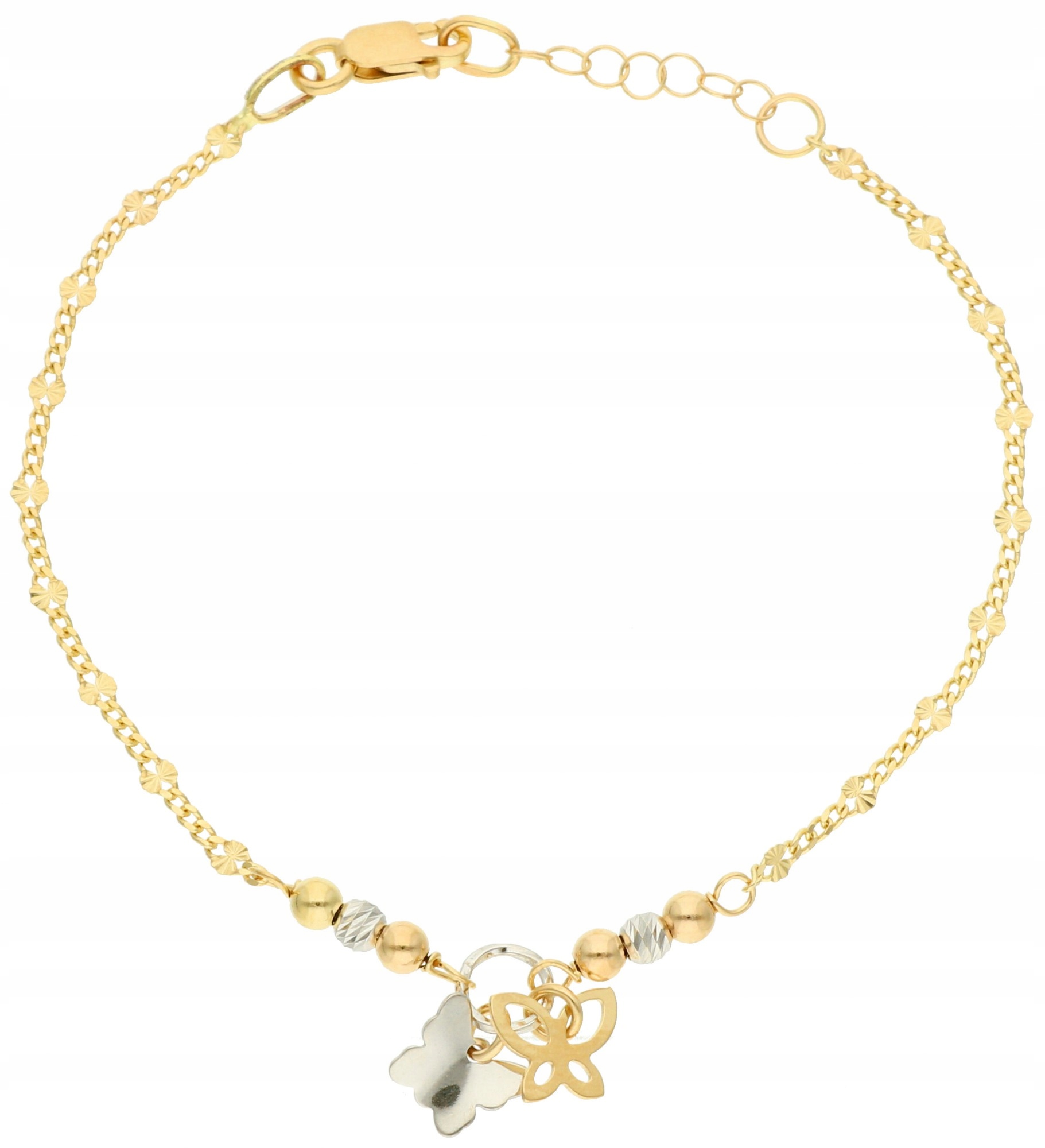 Krásny zlatý náramok 18 cm 14k
