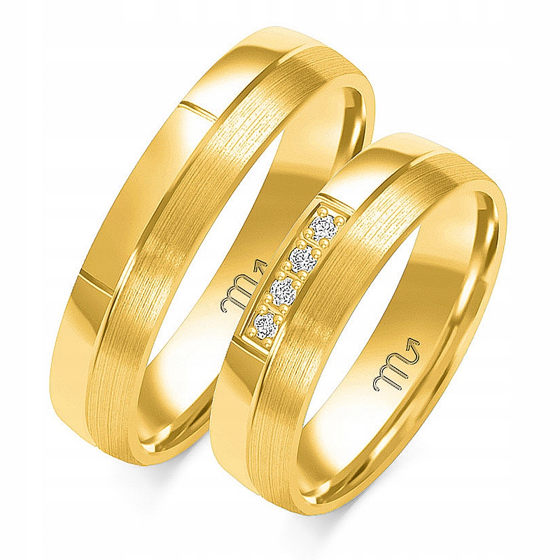 Nádherné svadobné obrúčky O-53 Diamonds 5mm 333