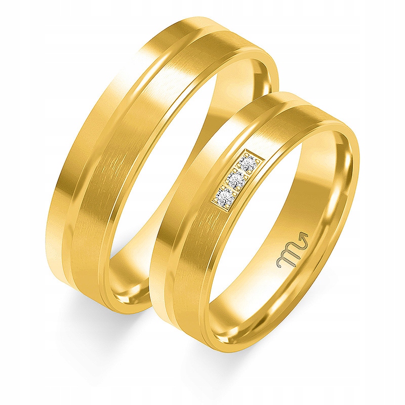 Nádherné zlaté prstene OE-112 5,5 mm 585 diamantov