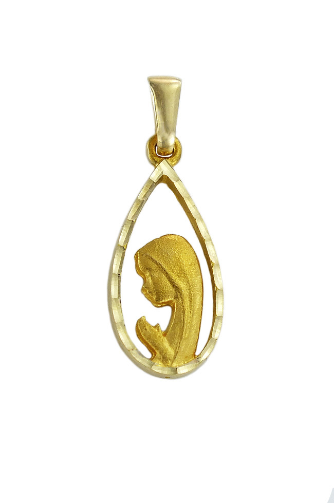 Krásny zlatý prívesok, Božia matka sa modlí