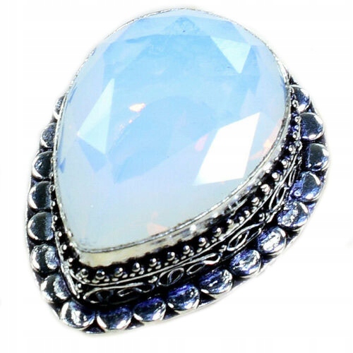 Ring 13 _Milk Opalit_ handmade_India_ 17885