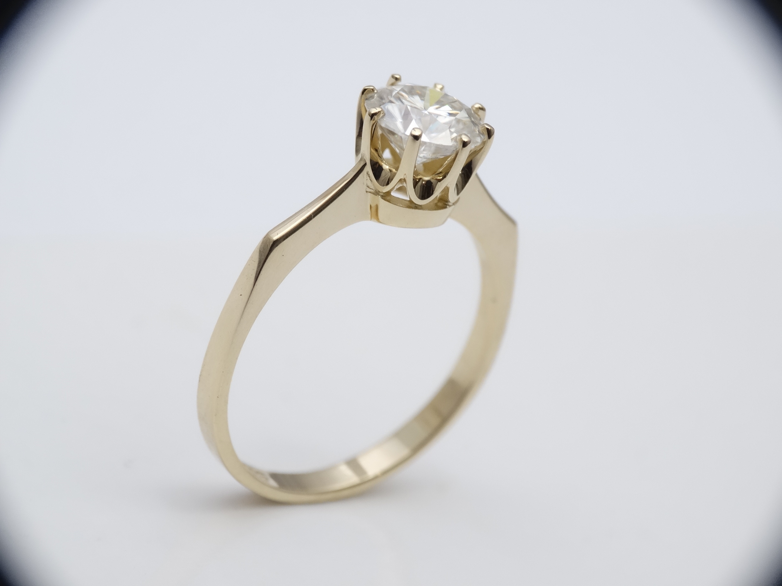 Prsteň 14k 585 Moissanite Engagement 1 CT