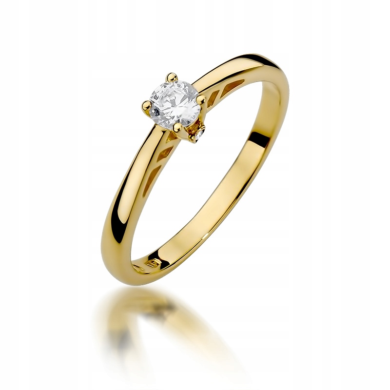Prsteň 585 s diamantmi 0,24 ct GRAVÍR ZADARMO