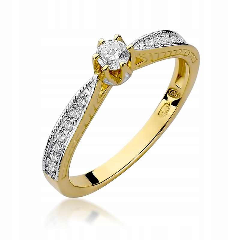 BRILLANT ring 0,30 ct 585 Gravírovanie ZDARMA