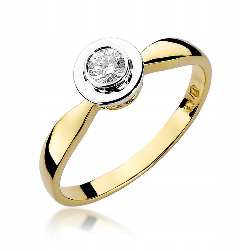 Diamantový prsteň 0,20 CT CLASSIC 0,585 + Gravírovanie
