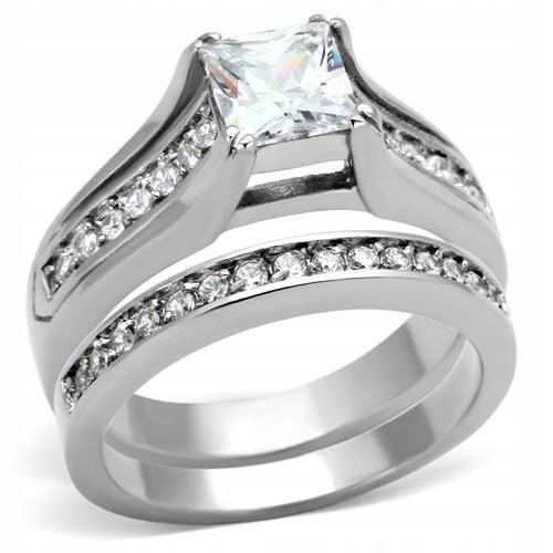 Prsteň ETERNITY LOVE oceľ 316L veľkosť 18 19