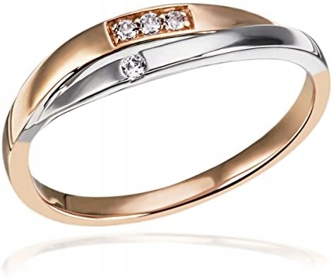 Prsteň zlatej slúžky Zlato 375 diamant