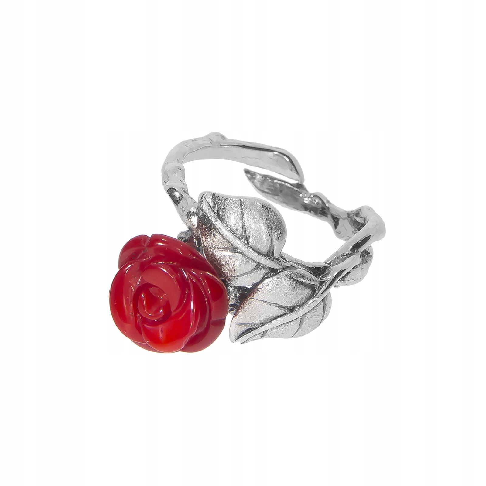 Prírodný korálový prsteň Rose Rose 47462