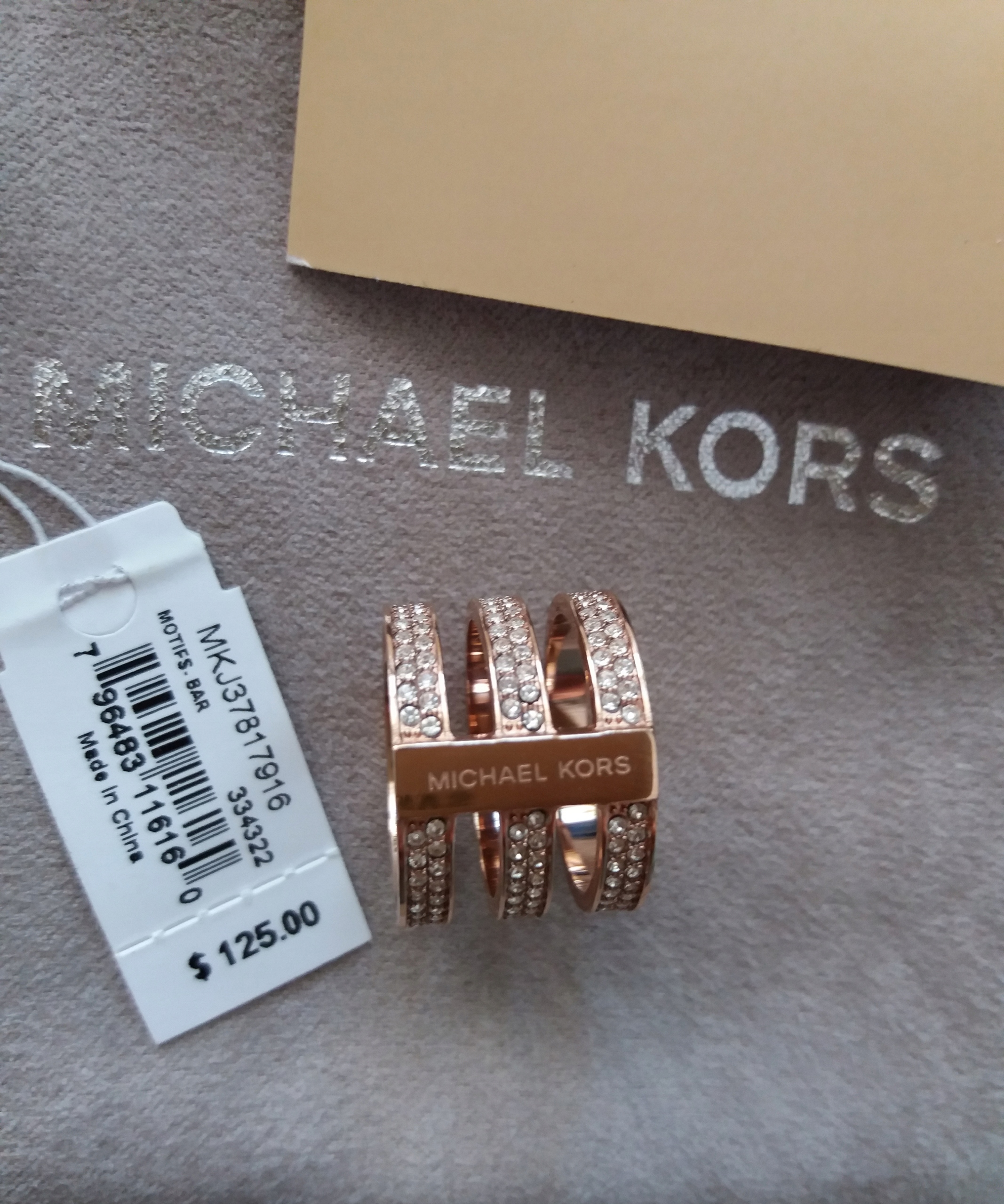 Prsteň Michael Kors Roz. 11 Originál