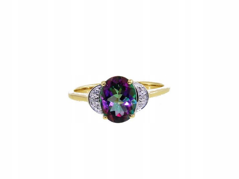 Prsteň Mystic Topaz a diamanty z Verony