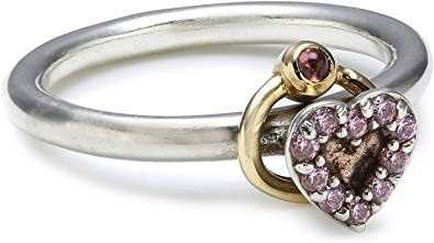 Prsteň Pandora 190844RHL striebro 925 zlato 14k