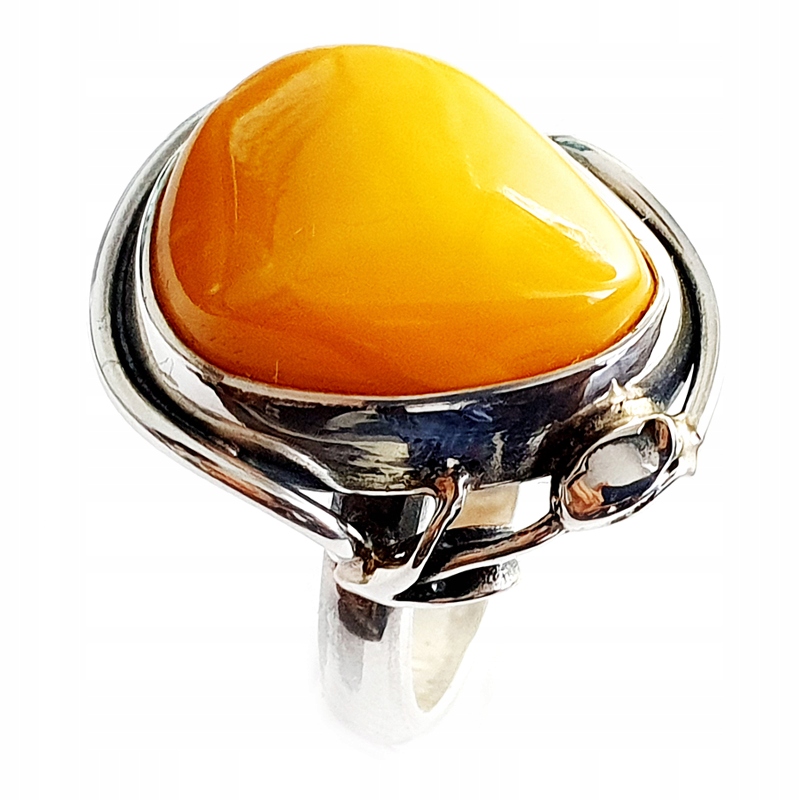 Prsteň R15 Amber Tulipán strieborný 925 (w1286)