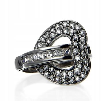 Prsteň STERLING SILVER 925 17 DOKAZUJE SRDCE