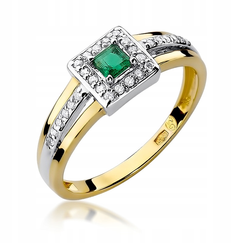 Prsteň EMERALD BRILLIANTS GOLD 0,14 ct GRAF