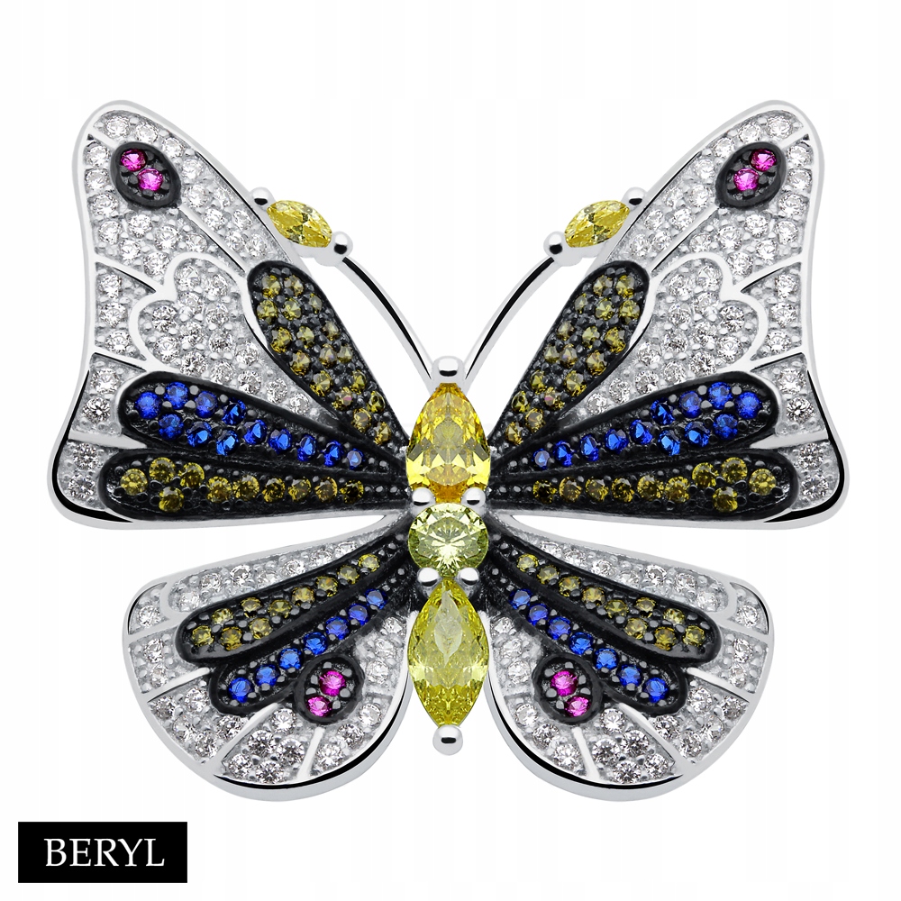 Prsteň strieborný 925 BERYL Butterfly Butterfly Spring