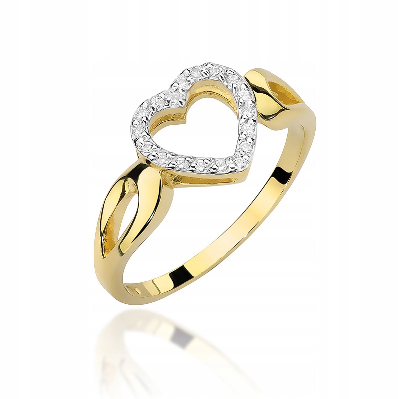 Prsteň W-456 Diamond Heart 0,09 ct 585