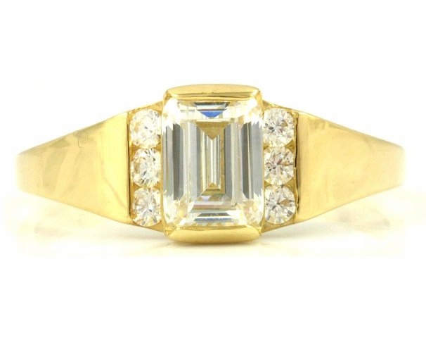 Prsteň VEĽKÝ GEOMETRICKÝ zlatý 333 8cT r19