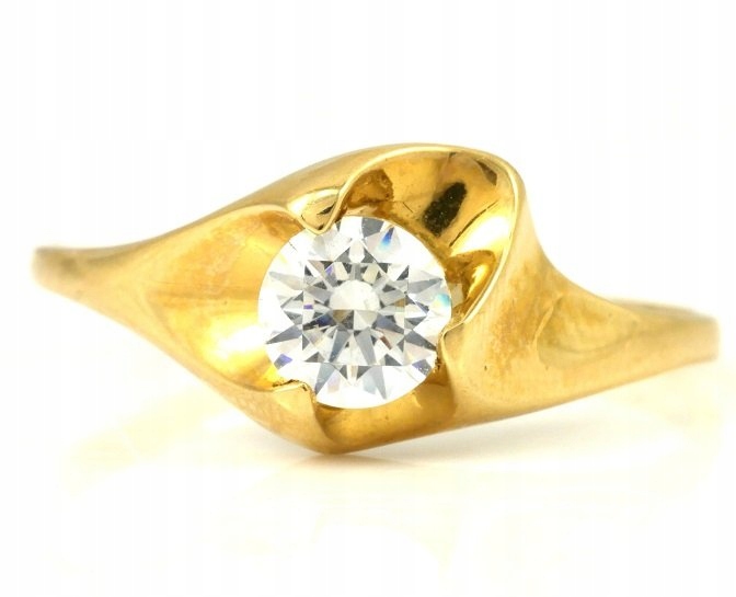 Stuha prsteň R.25 zlatá 585 14cT