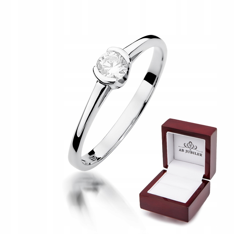Diamantový zásnubný prsteň 0,23 ct W-375