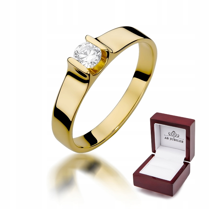 Zásnubný prsteň s diamantom 0,23 ct W-388