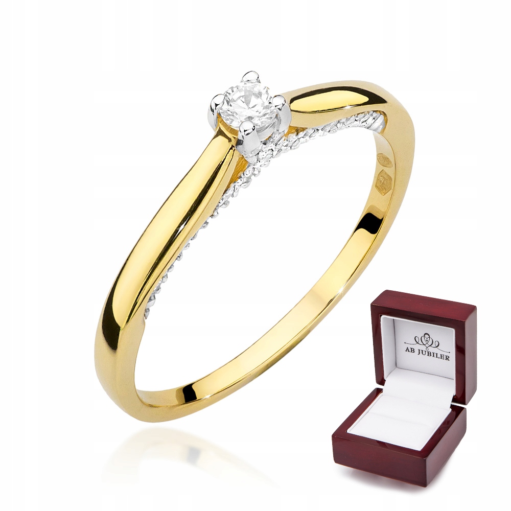Zásnubný prsteň s diamantom 0,23 ct W-452