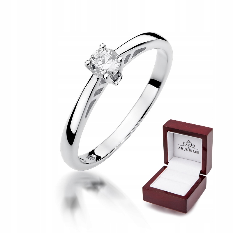 Diamantový zásnubný prsteň 0,24ct W-394