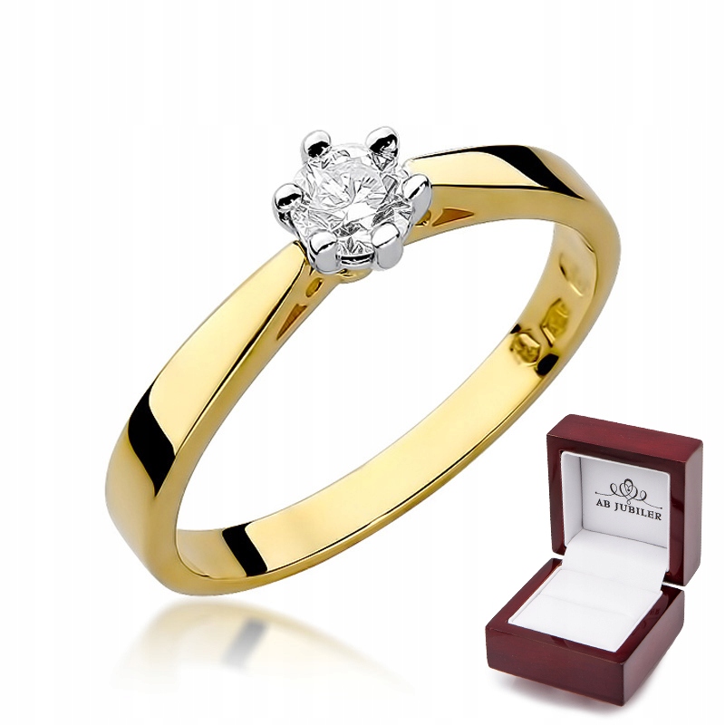 Diamantový zásnubný prsteň 0,25 ct W-229B