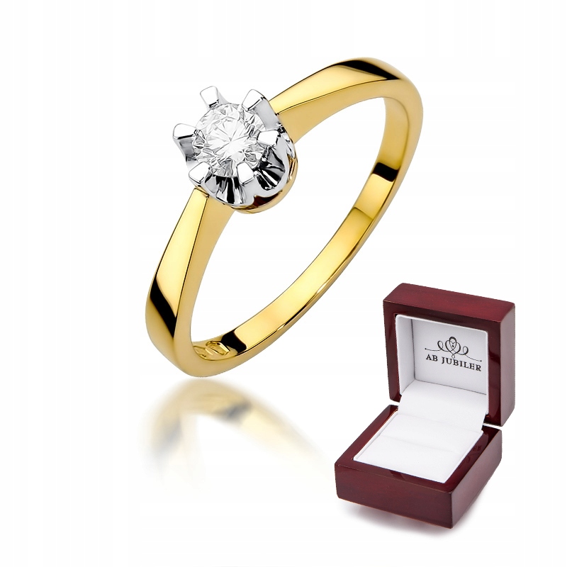 Diamantový zásnubný prsteň 0,25 ct W-408