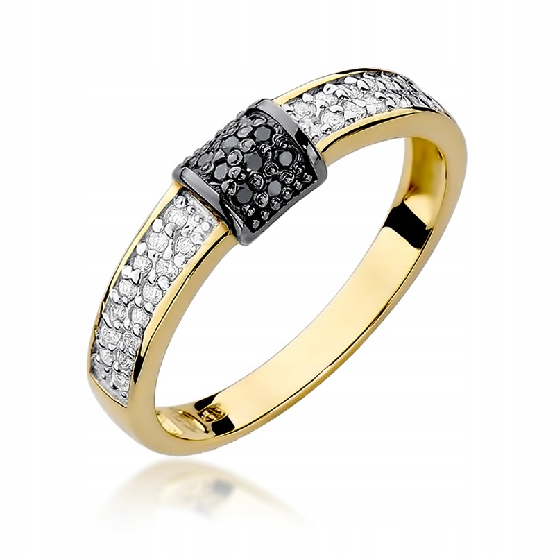 Zásnubný prsteň BLACK BRILLIANTS !! 0,14 ct