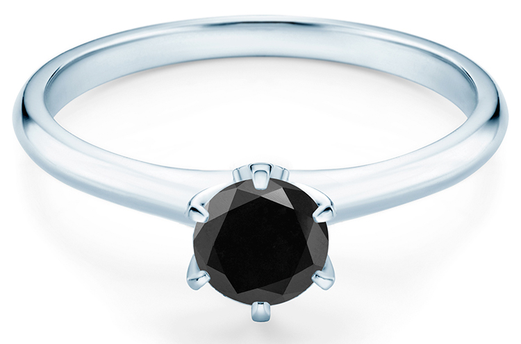 Zásnubný prsteň SAVICKI, biely, červený, diamant