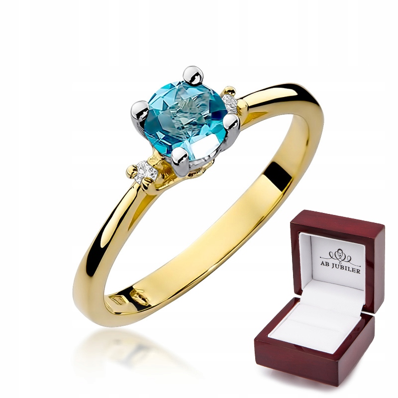 Zásnubný prsteň W-17 Topaz Diamonds