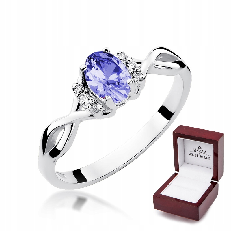 Zásnubný prsteň W-19 Tanzanite Diamond
