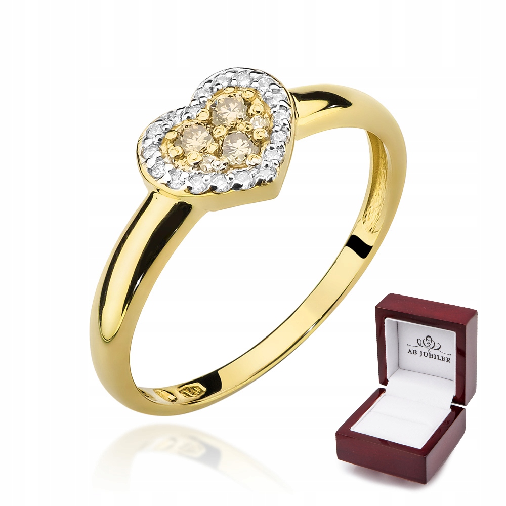Zásnubný prsteň W-443 Brown Diamond