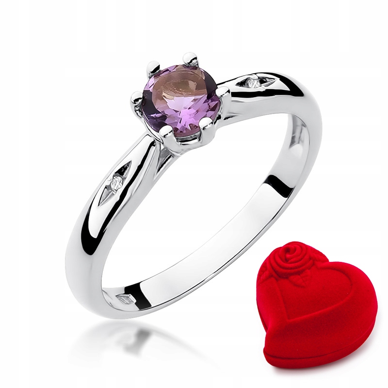 Zásnubný prsteň W-74 Ametyst Diamonds