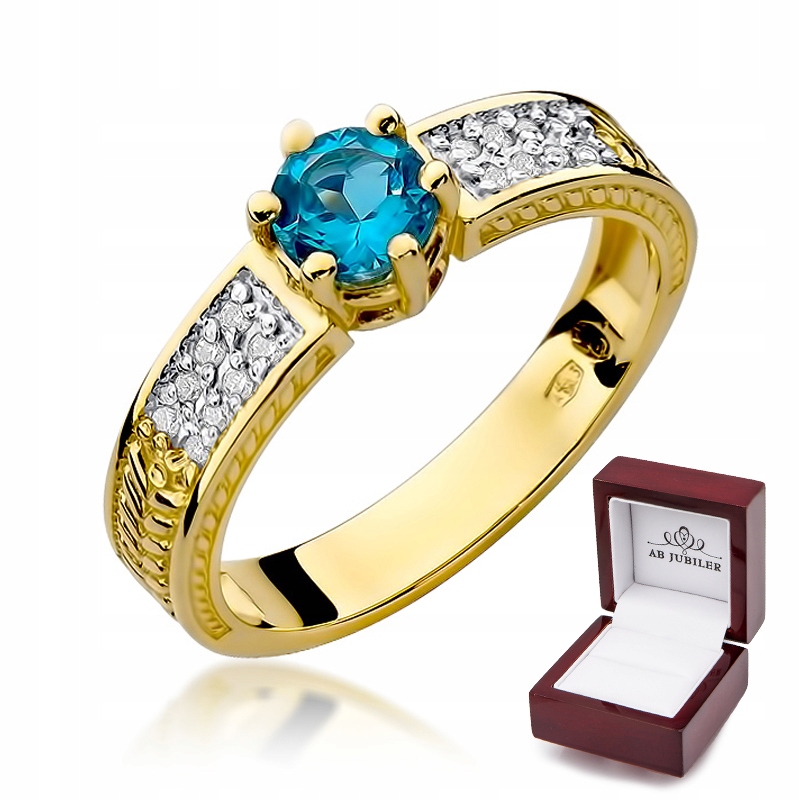Zásnubný prsteň W-75 Topaz Diamonds
